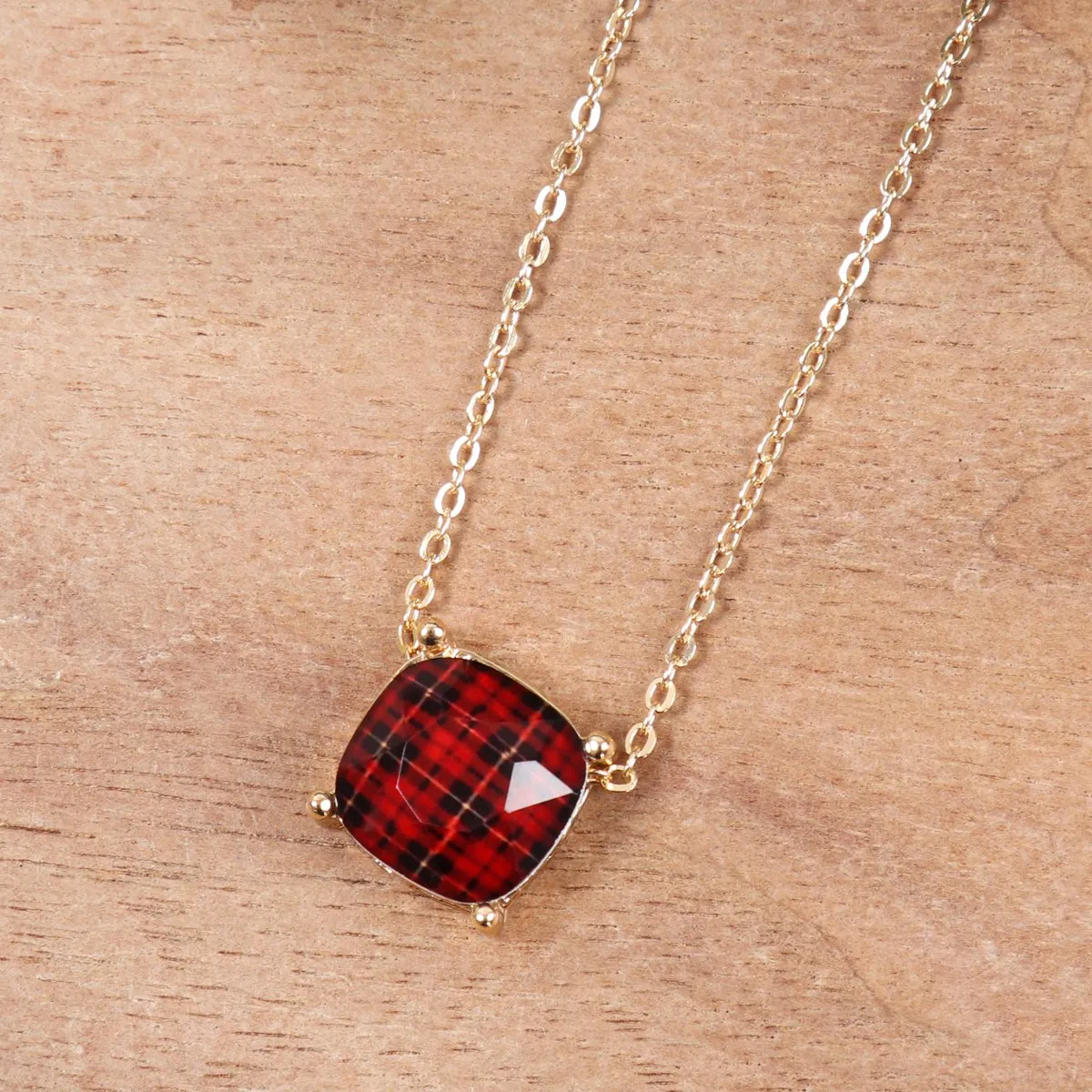 17299 - Buffalo Checkered Chain Necklace