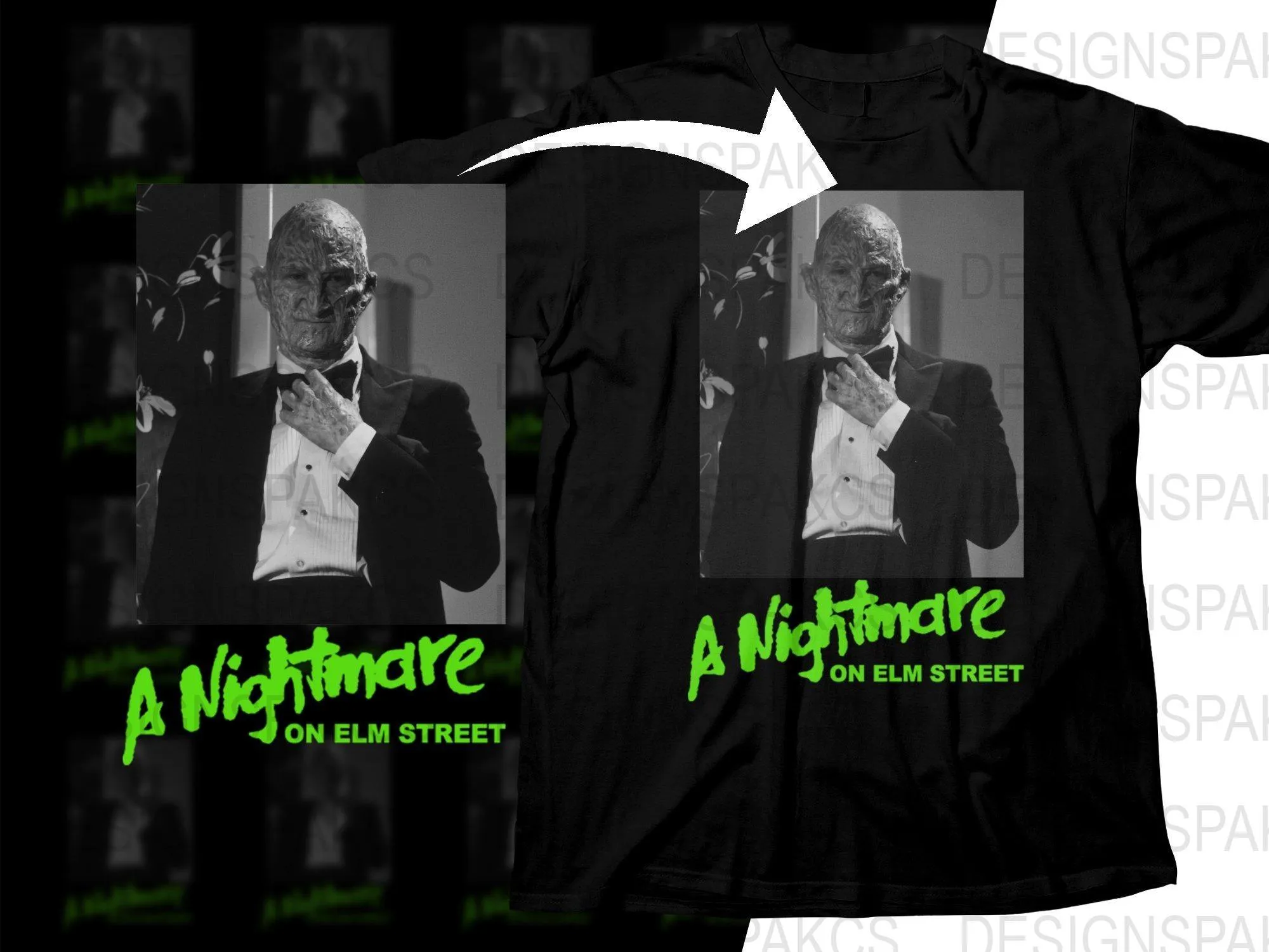 A Nightmare on Elm Street Horror Theme Png Digital Download