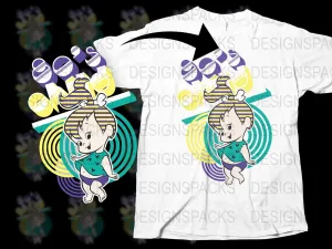 Adorable Bamm-Bamm Graphic Png Digital Download