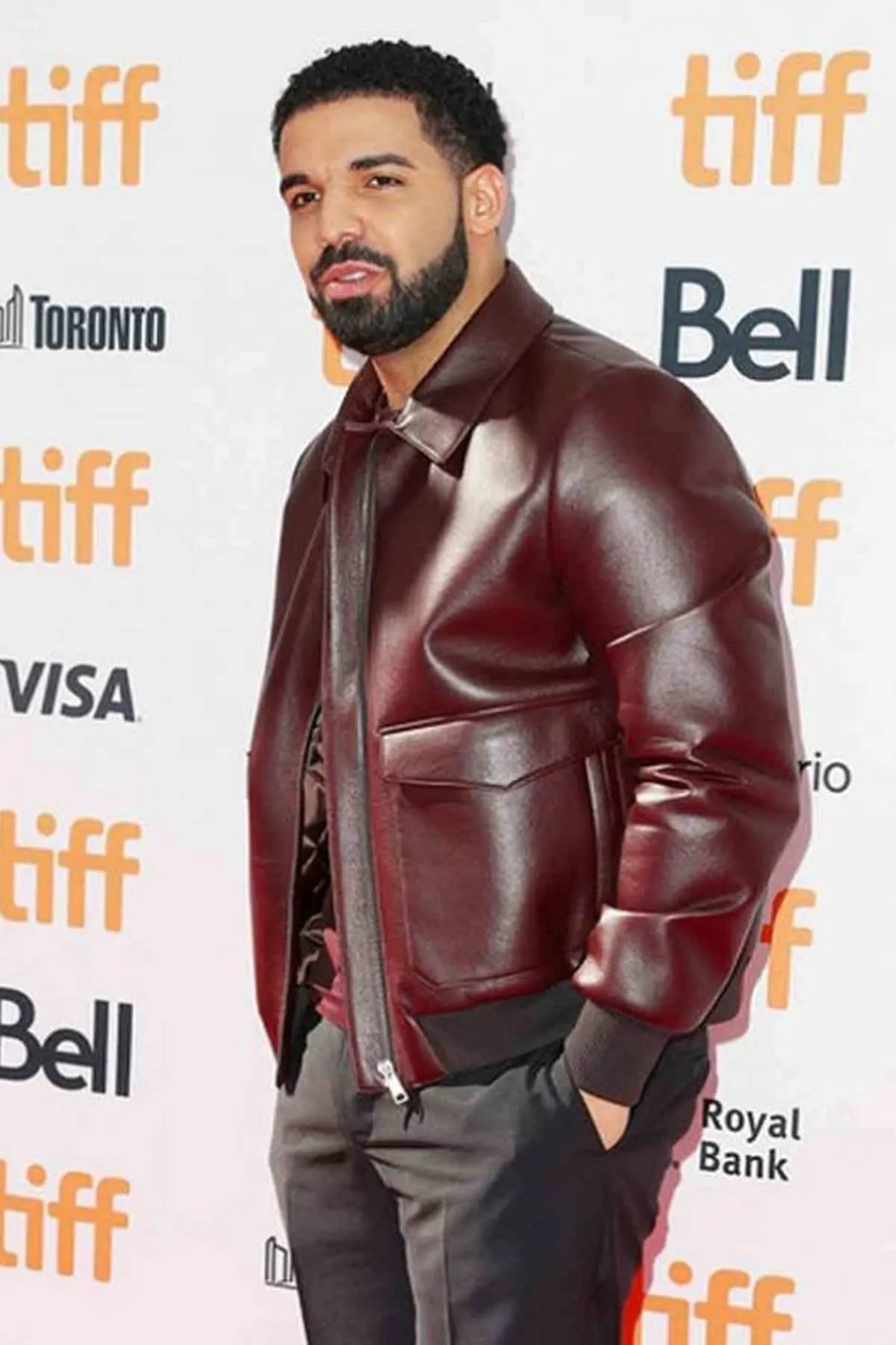Aubrey Drake Graham Decant Leather Jacket For Men’s #1 by TJS