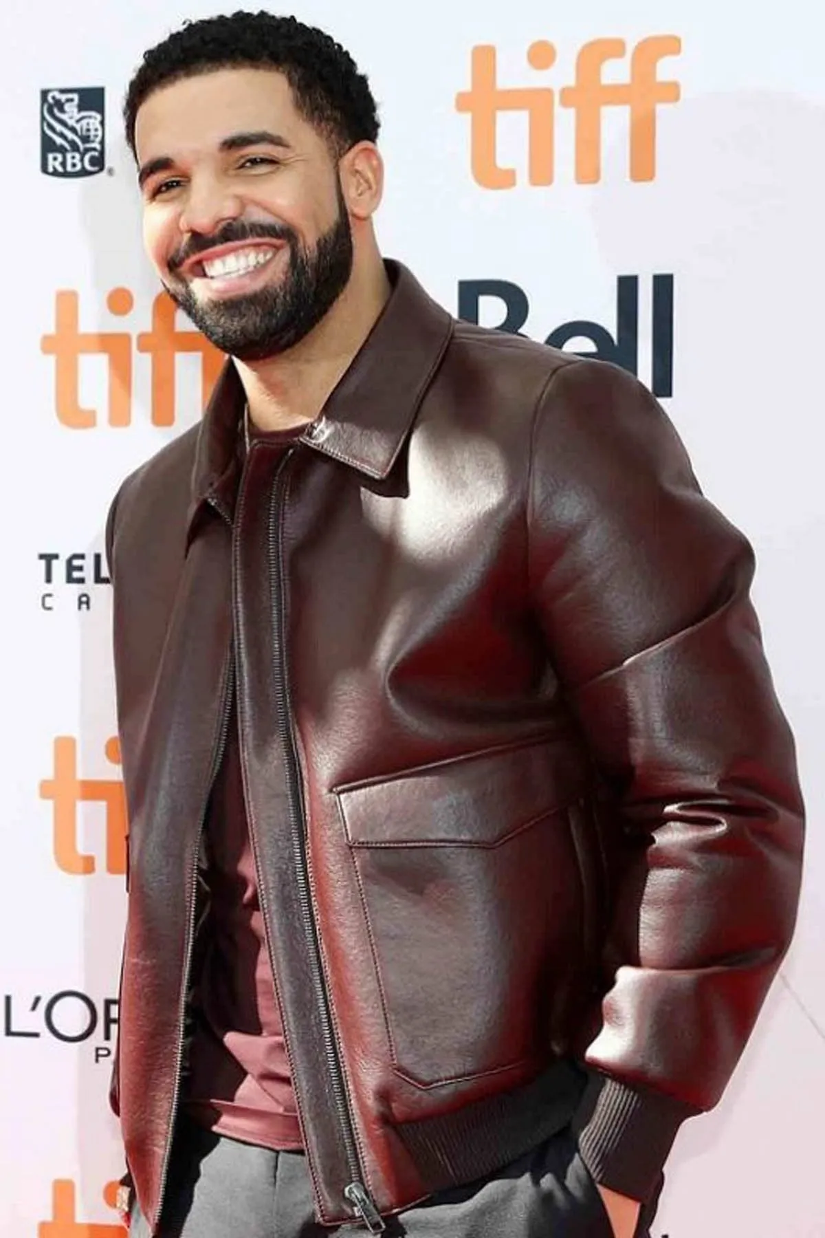 Aubrey Drake Graham Decant Leather Jacket For Men’s #1 by TJS
