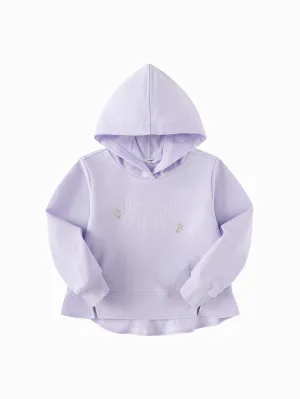 Balabala Children's Clothing Girls' Hooded Sweater 2025 Spring New A-line Top