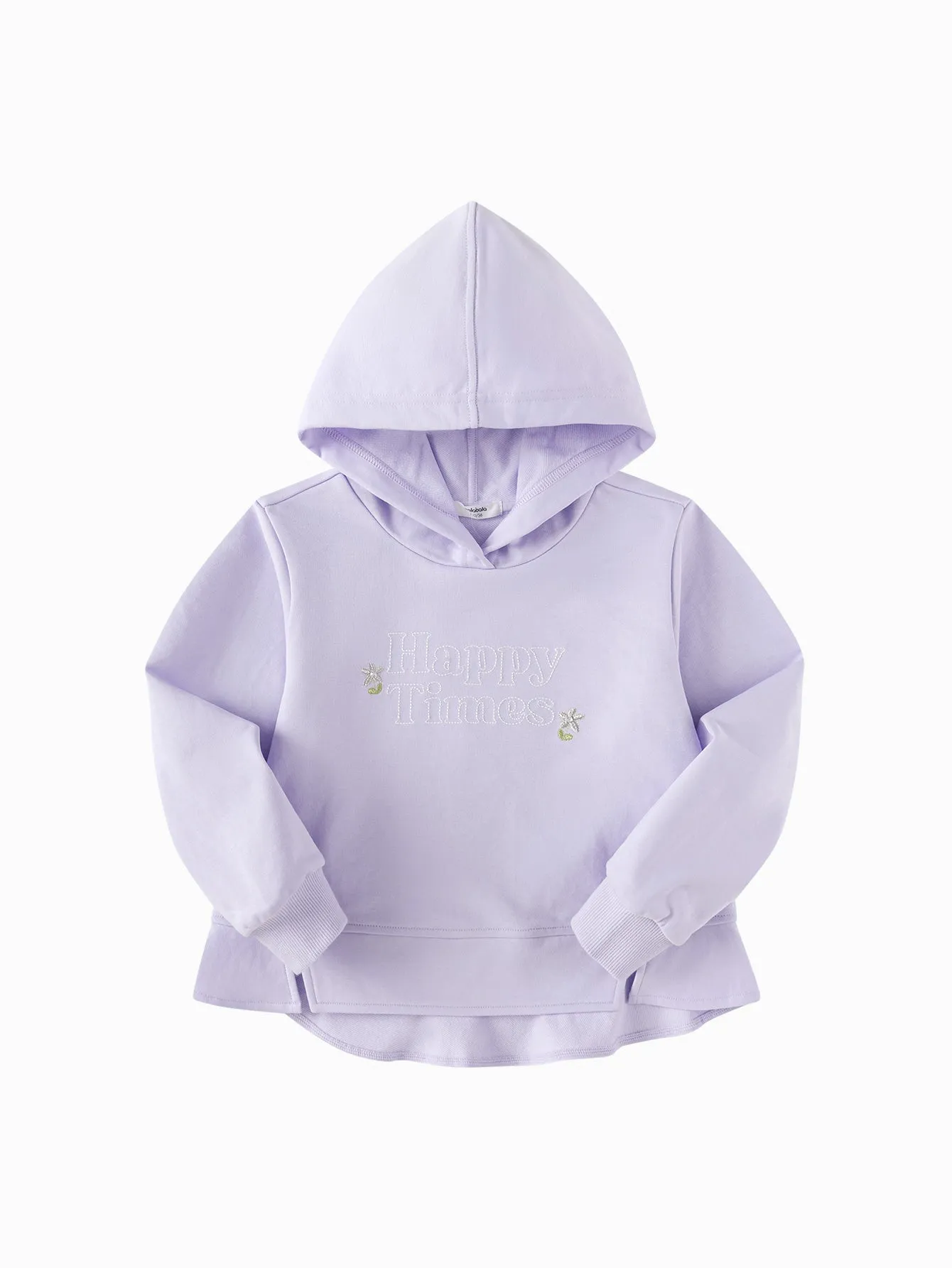 Balabala Children's Clothing Girls' Hooded Sweater 2025 Spring New A-line Top