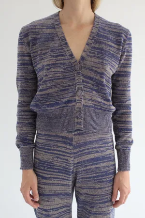 Beklina Cotton Knit Cardigan Cobalt