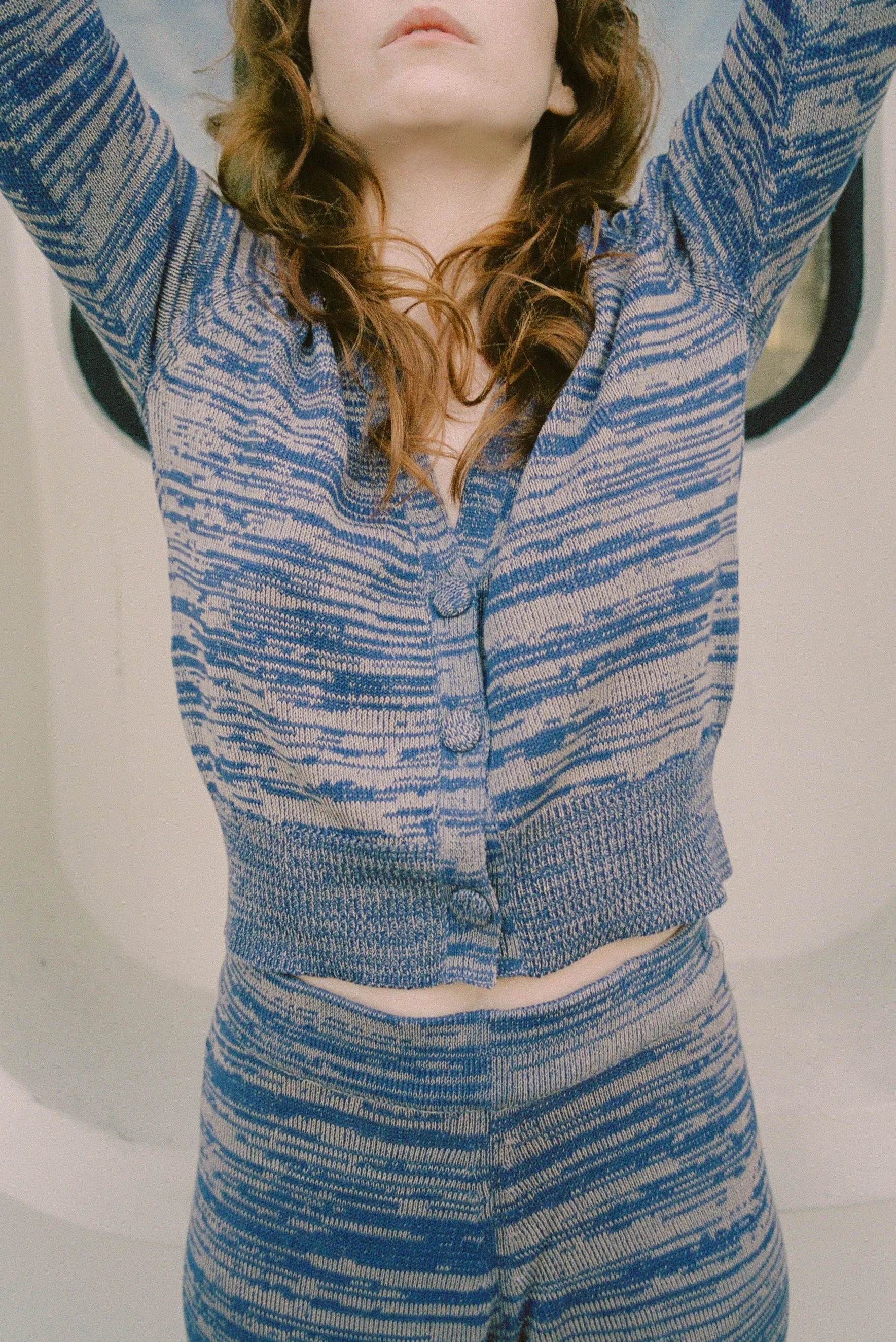 Beklina Cotton Knit Cardigan Cobalt