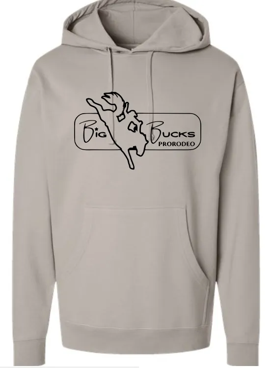 Big Bucks Pro Rodeo Hoodie ~Cement