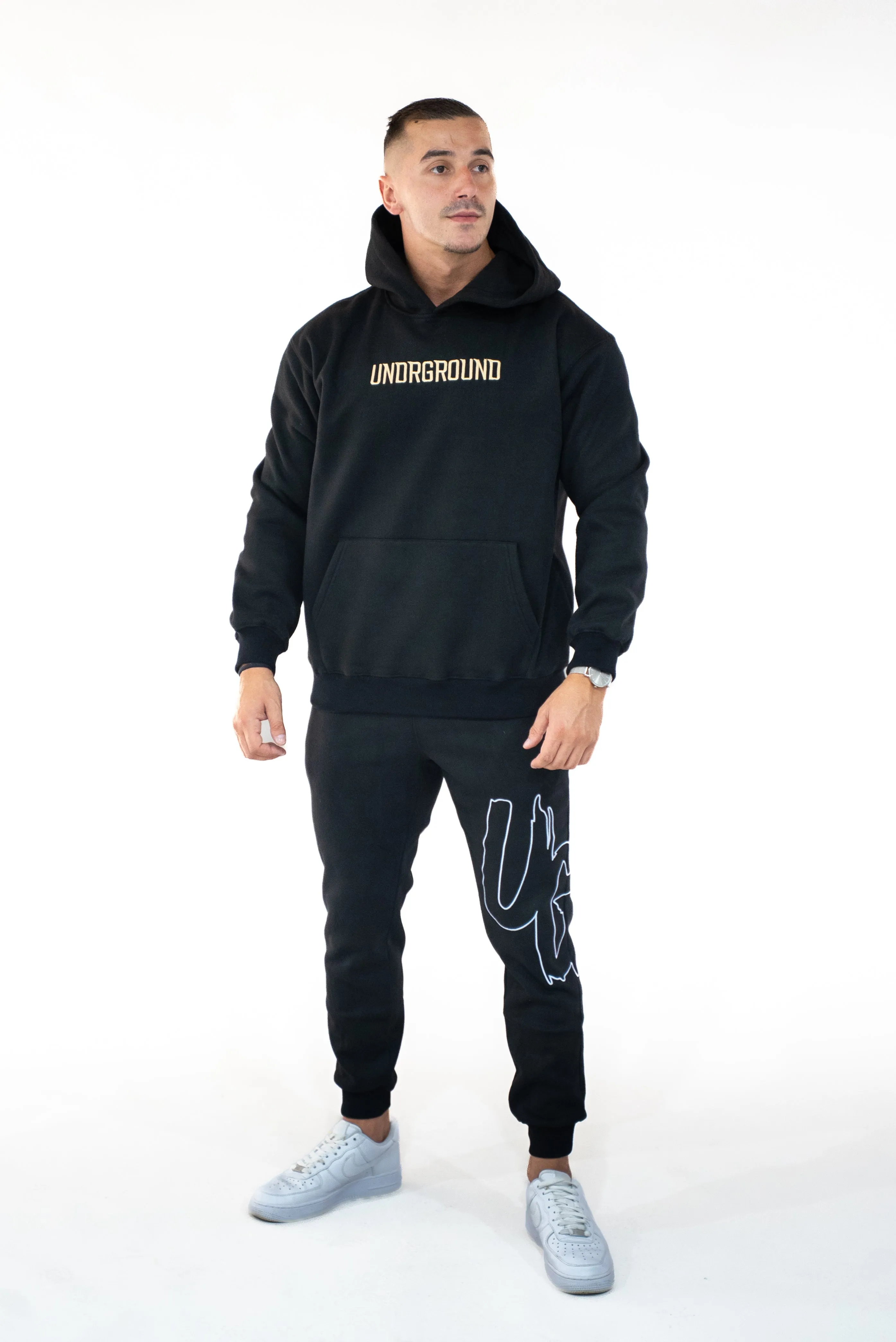 Black & Tan Hoodie ' Moving In Silence" Collection