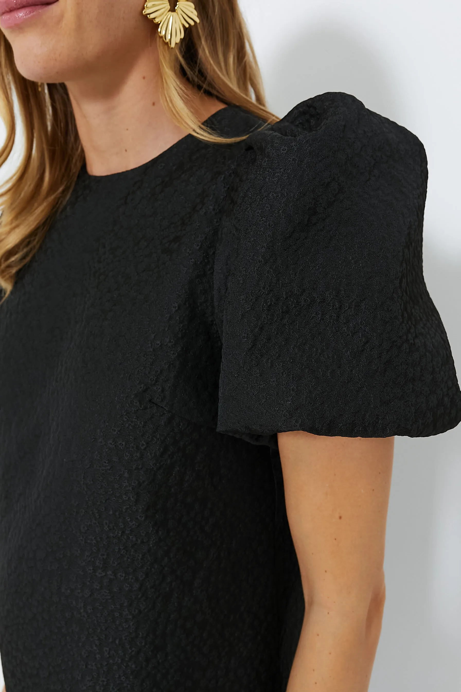 Black Jacquard Lyla Blouse