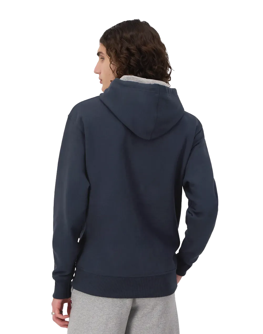 Champion Men's Powerblend Hoodie, Script Logo