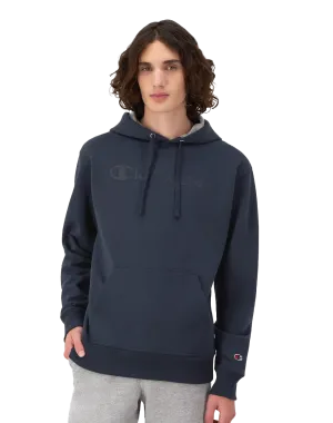 Champion Men's Powerblend Hoodie, Script Logo
