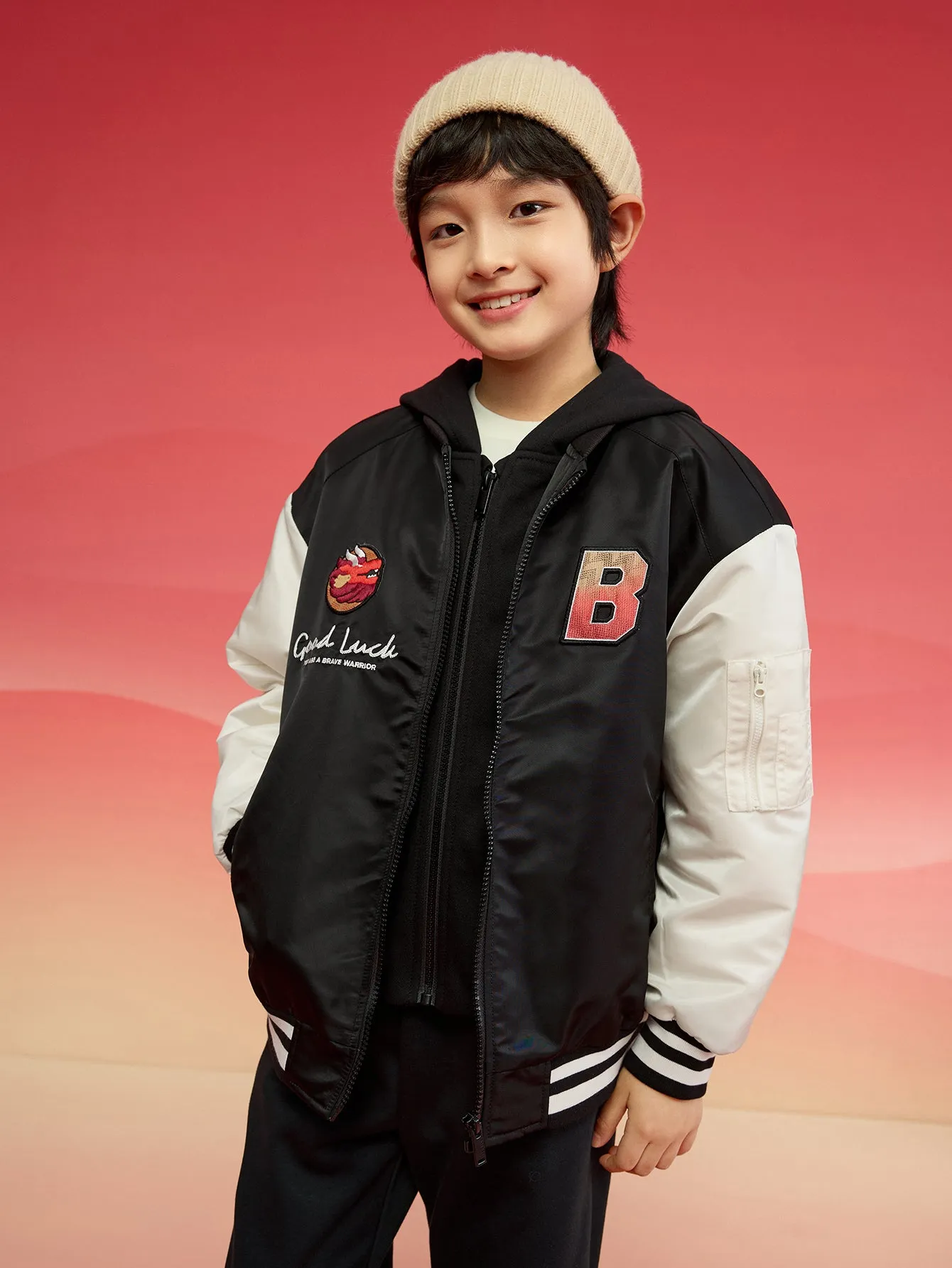 children's jackets boys cotton clothing 2025 new winter tops waterproof clothing flight suit
