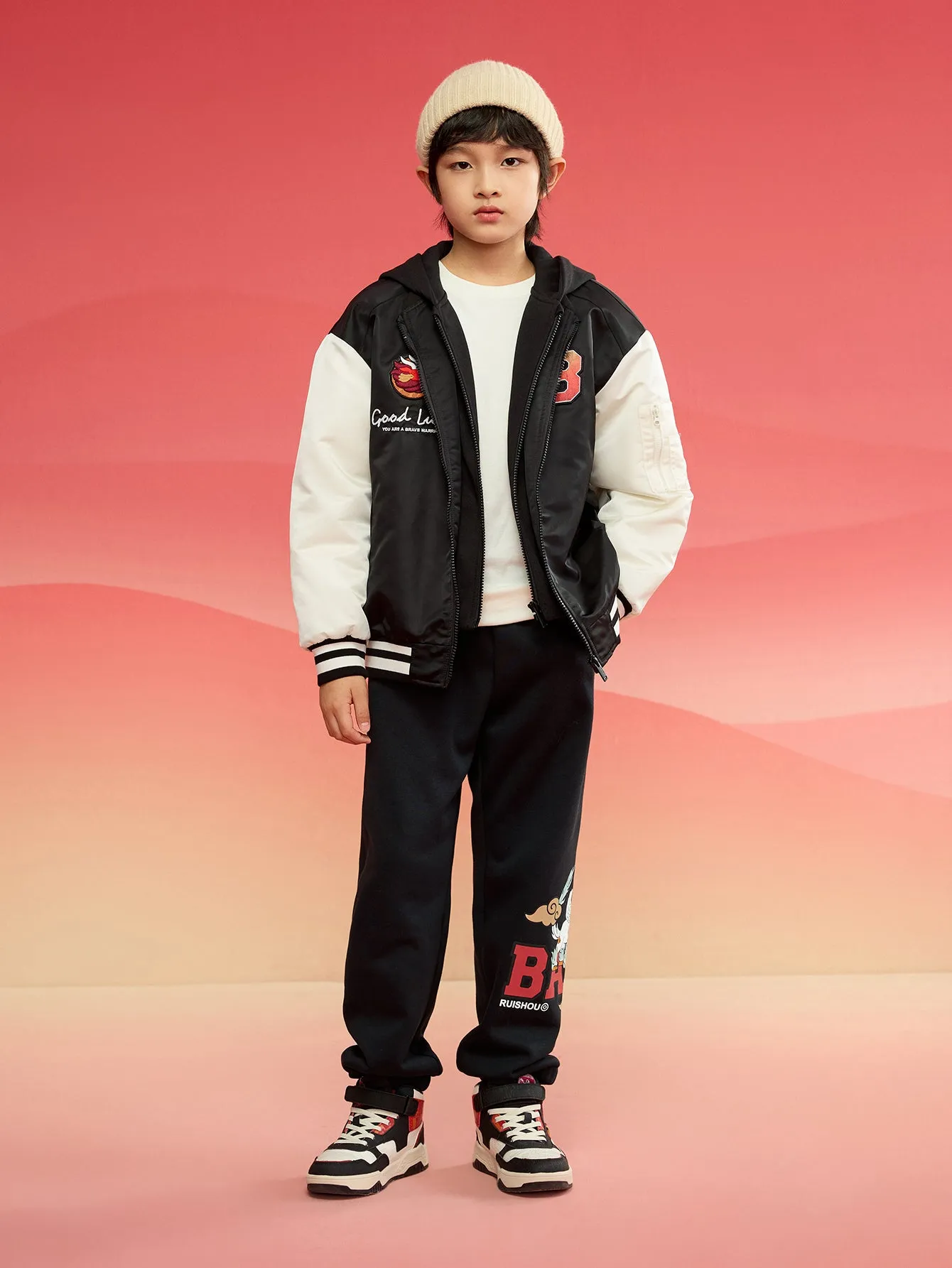 children's jackets boys cotton clothing 2025 new winter tops waterproof clothing flight suit