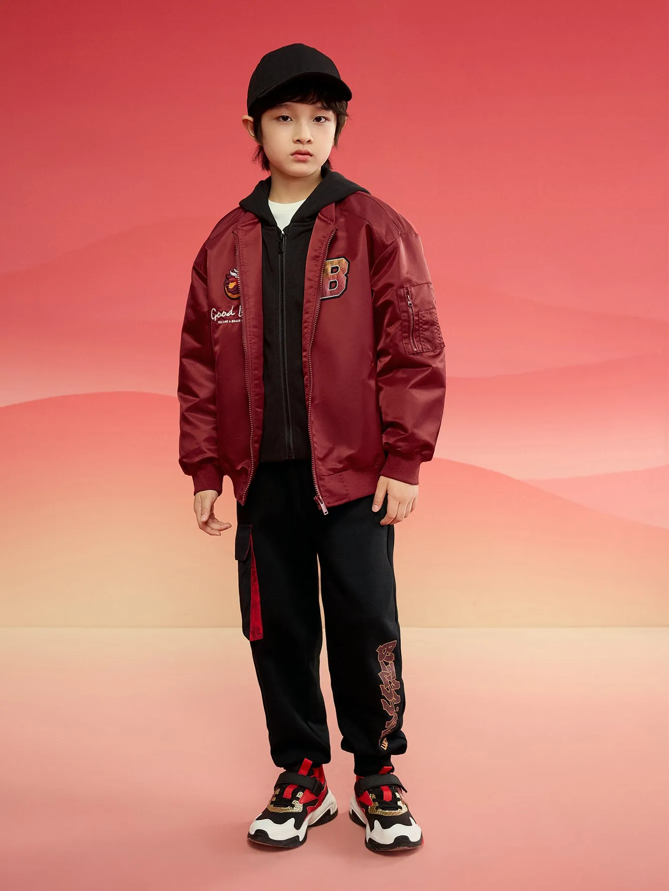 children's jackets boys cotton clothing 2025 new winter tops waterproof clothing flight suit