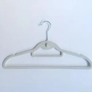 Closet Spice Velvet Hangers with Hook & Tie Bar - Set of 40 (White)