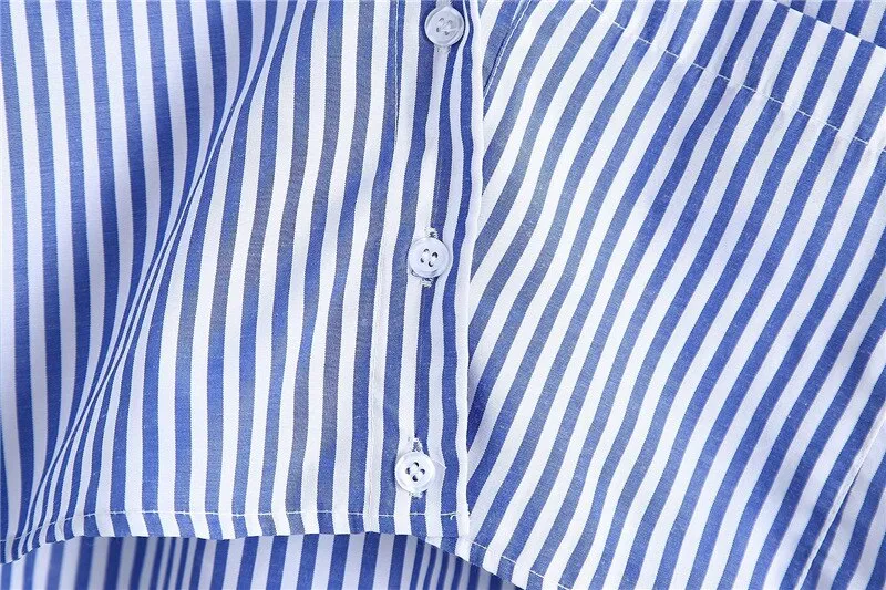 CROPPED STRIPED SHIRT