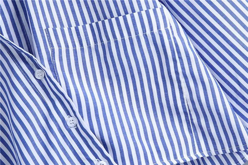CROPPED STRIPED SHIRT