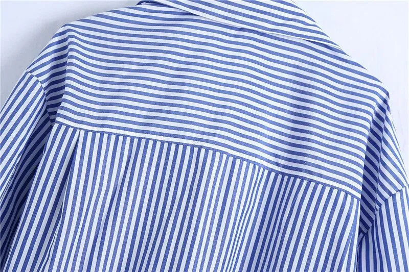CROPPED STRIPED SHIRT