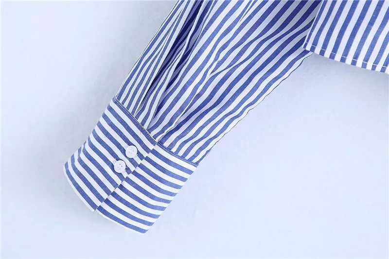 CROPPED STRIPED SHIRT