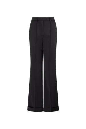 CURAAE Hazel Fit Flare Trouser In Black