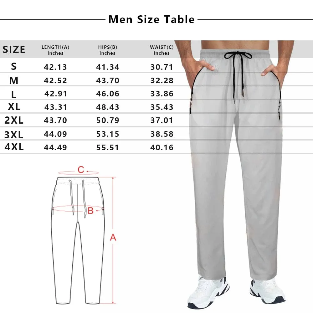 Custom Face Yellow Couple's All Over Print Casual Elastic Drawstring Pants Personalized Quick Dry Pants