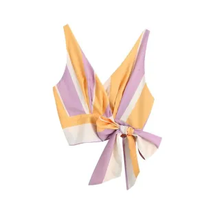 FASHION SIDE BOW TIED TOP
