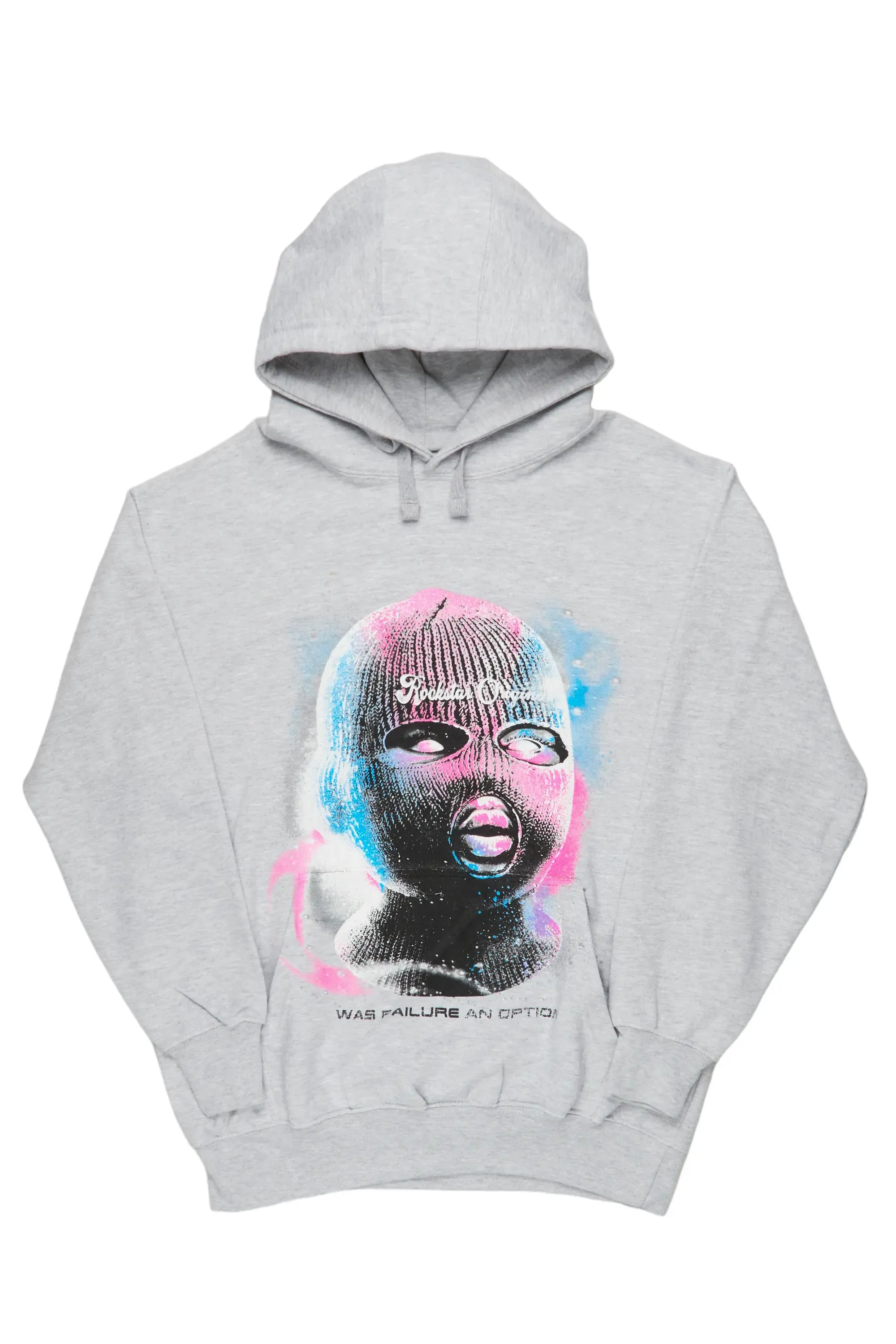 Fionn Heather Grey Graphic Hoodie