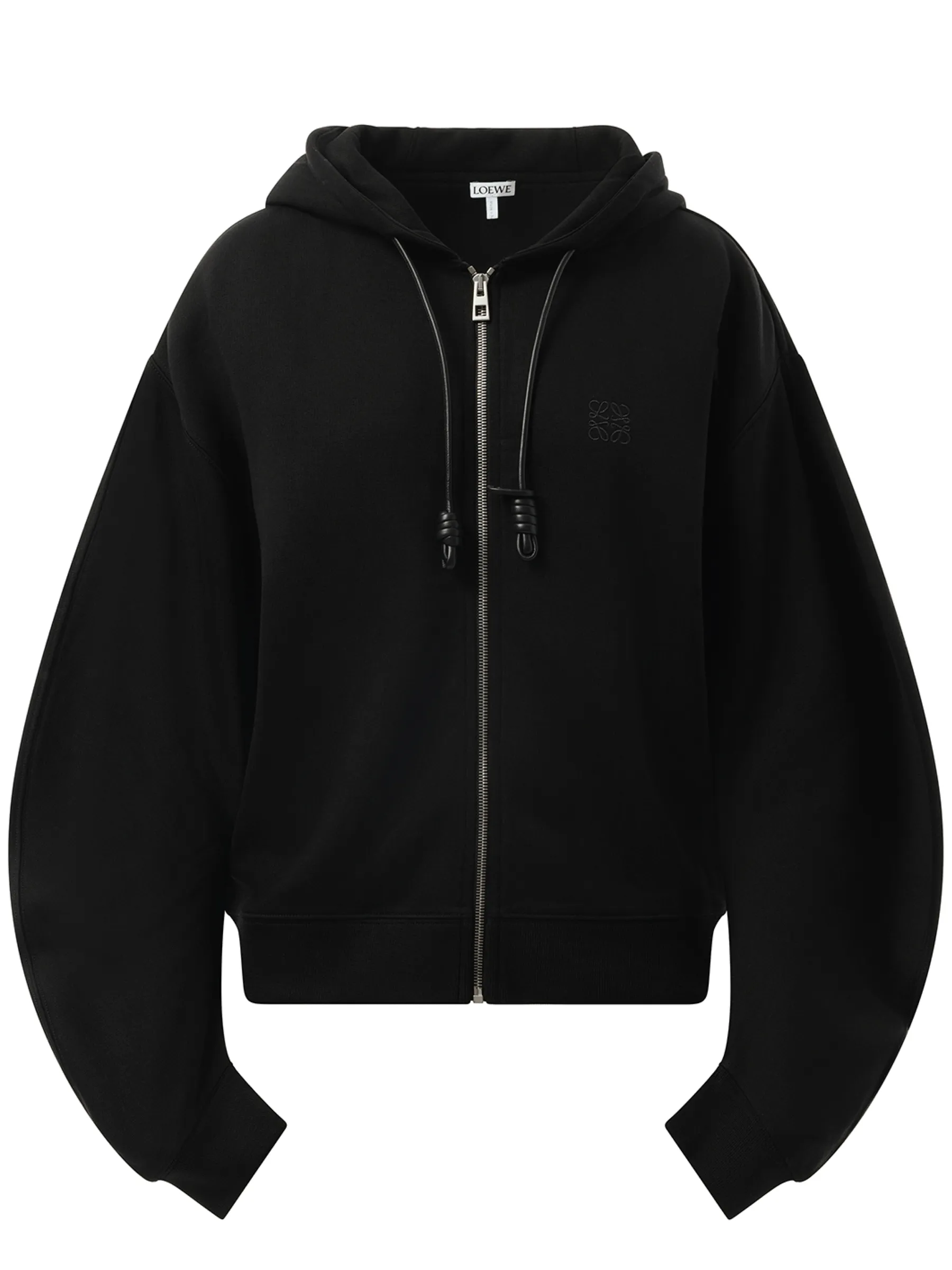 Flamenco Zip Hoodie in Black