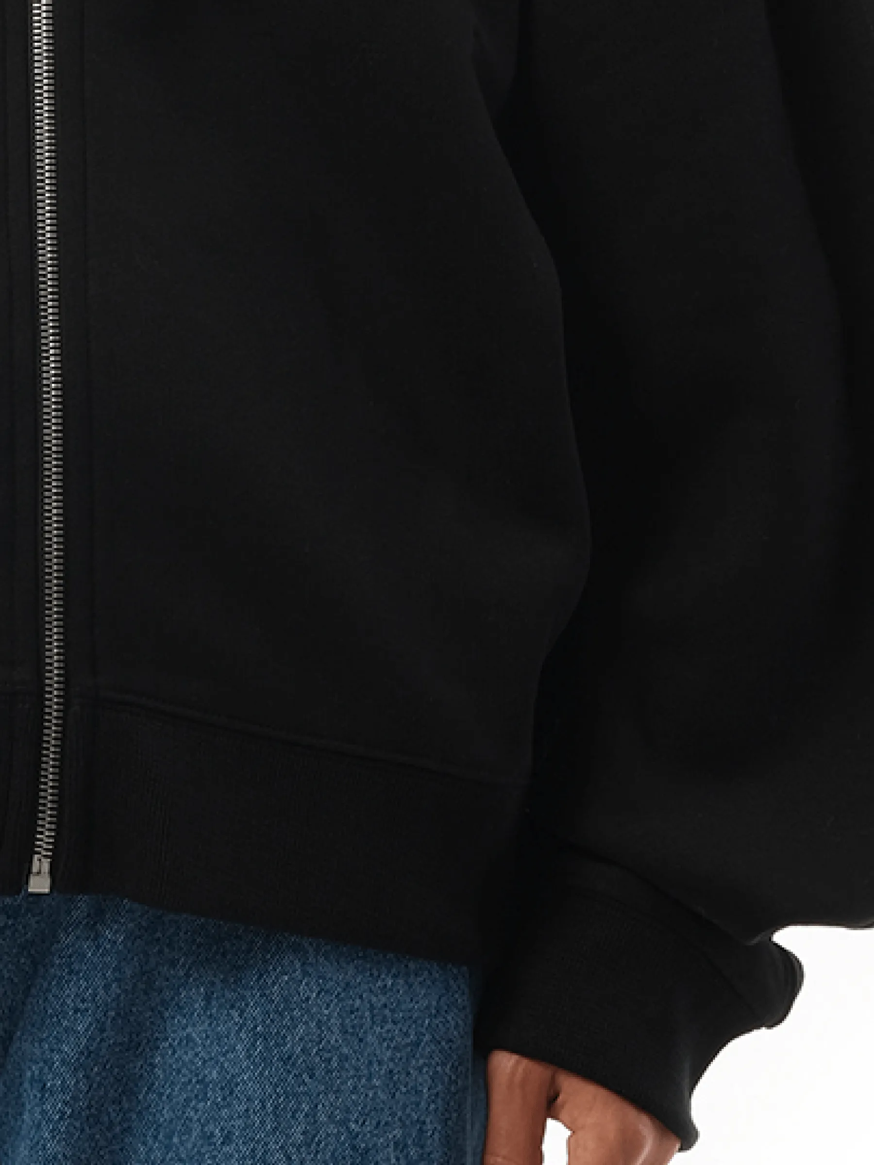 Flamenco Zip Hoodie in Black