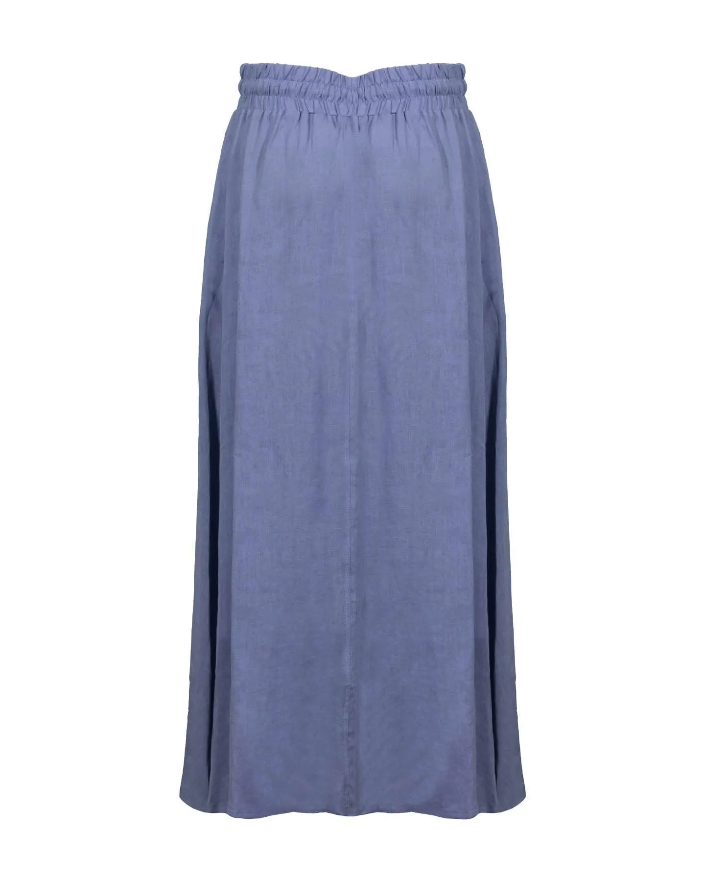 Flared Linen Long Skirt