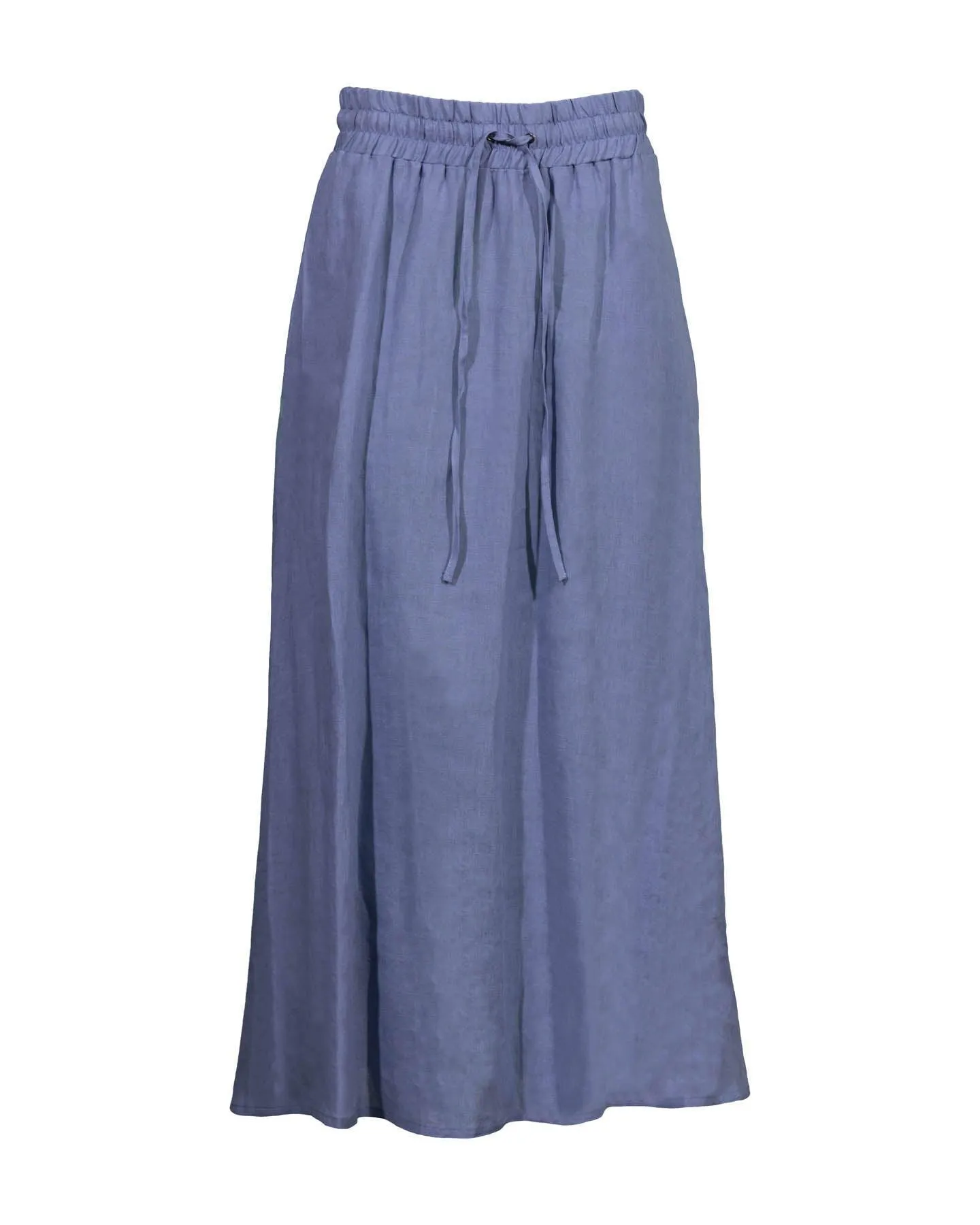 Flared Linen Long Skirt