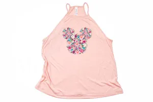 Floral Mickey High Neck Tank