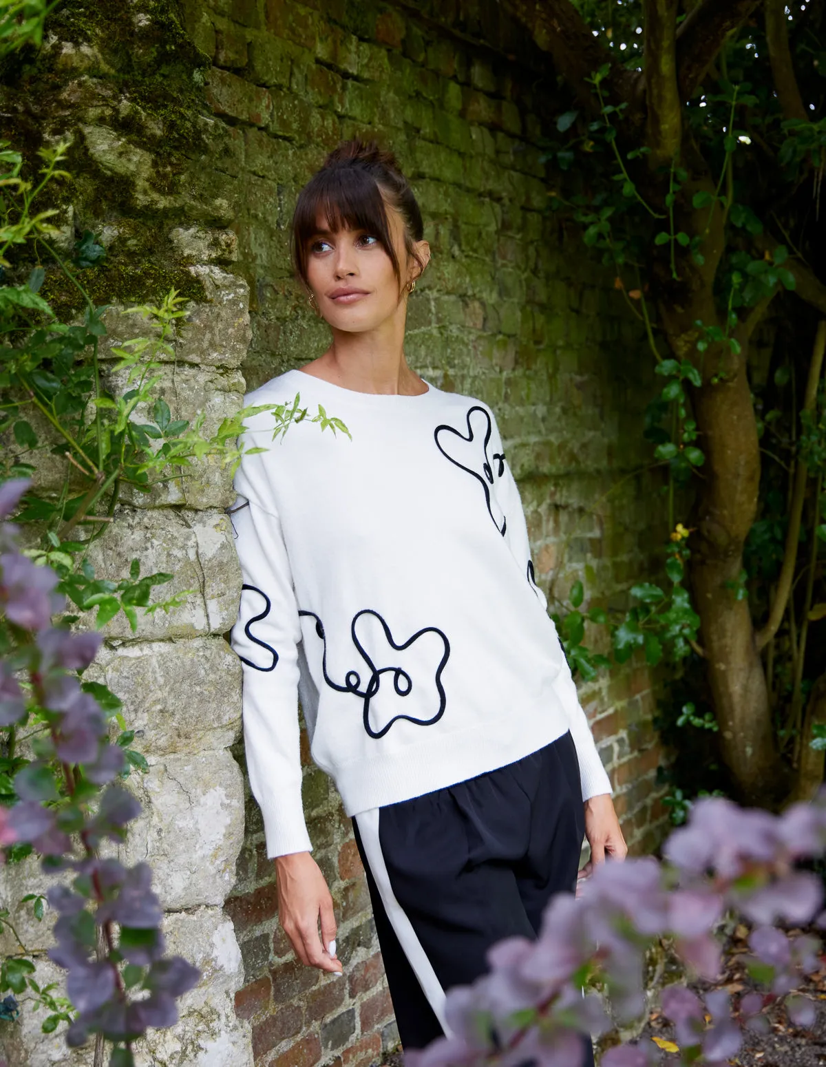 Floral Pattern Sweater