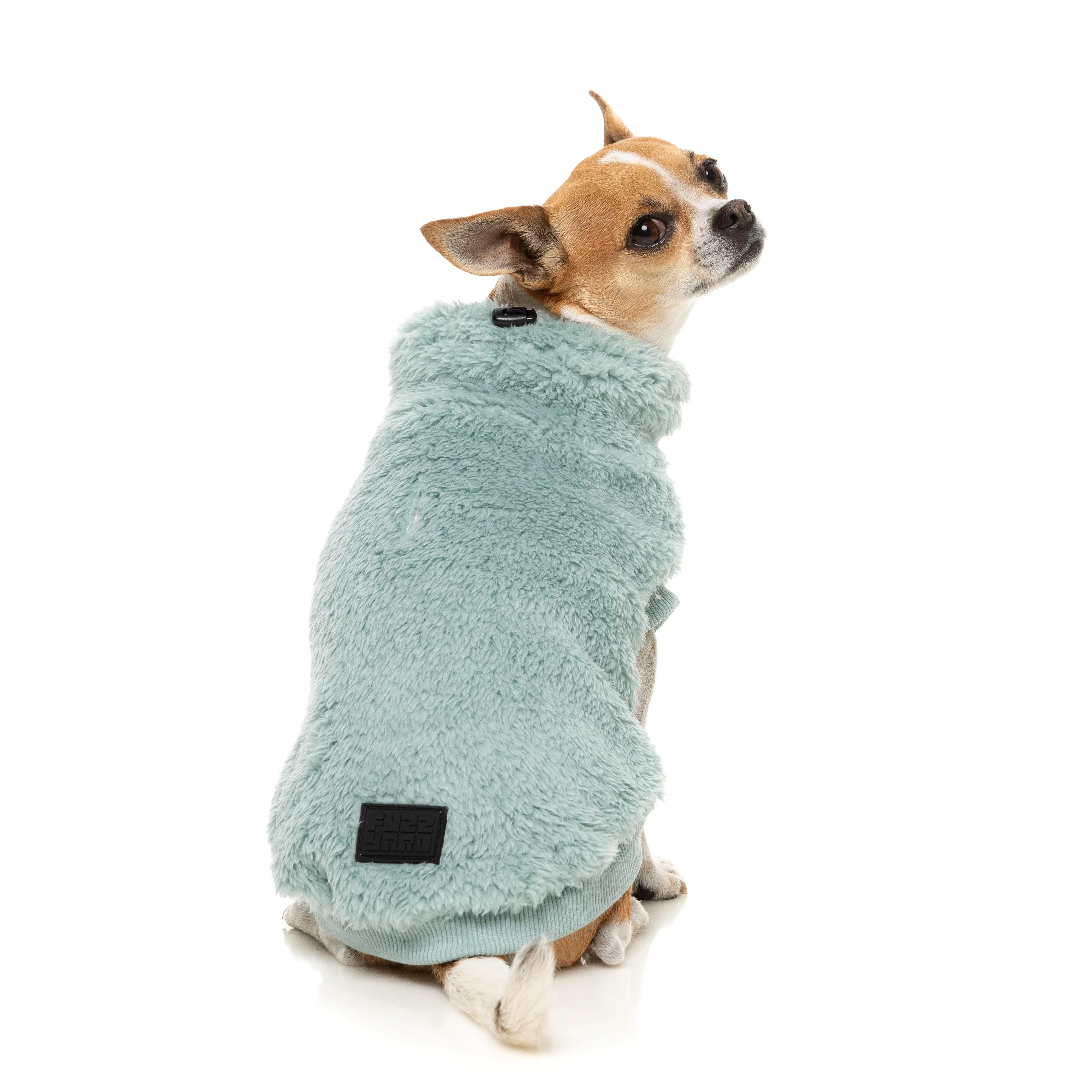 FuzzYard Dog Apparel Turtle Teddy 25 Sweater Arctic Blue Size 2 ^ ^