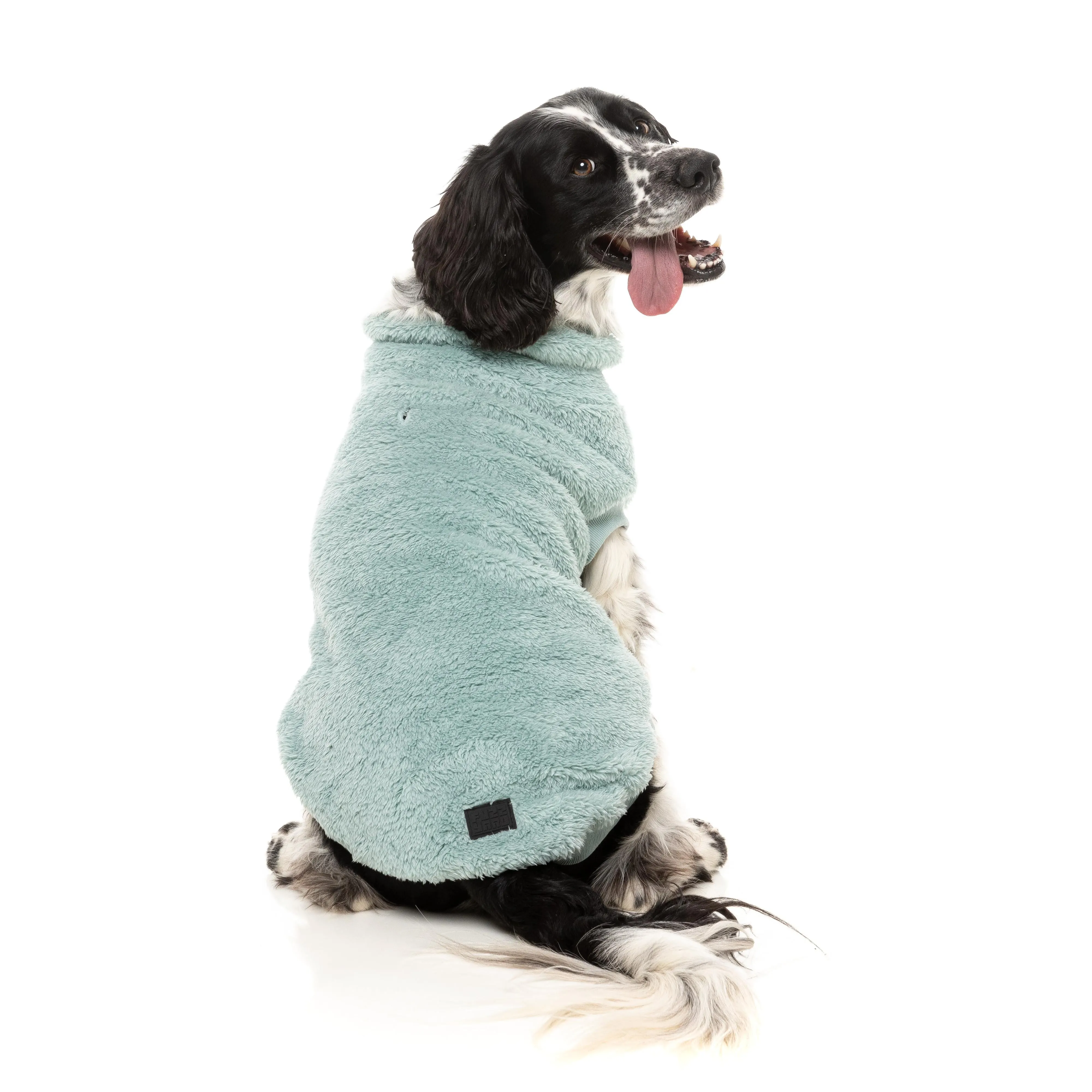FuzzYard Dog Apparel Turtle Teddy 25 Sweater Arctic Blue Size 2 ^ ^