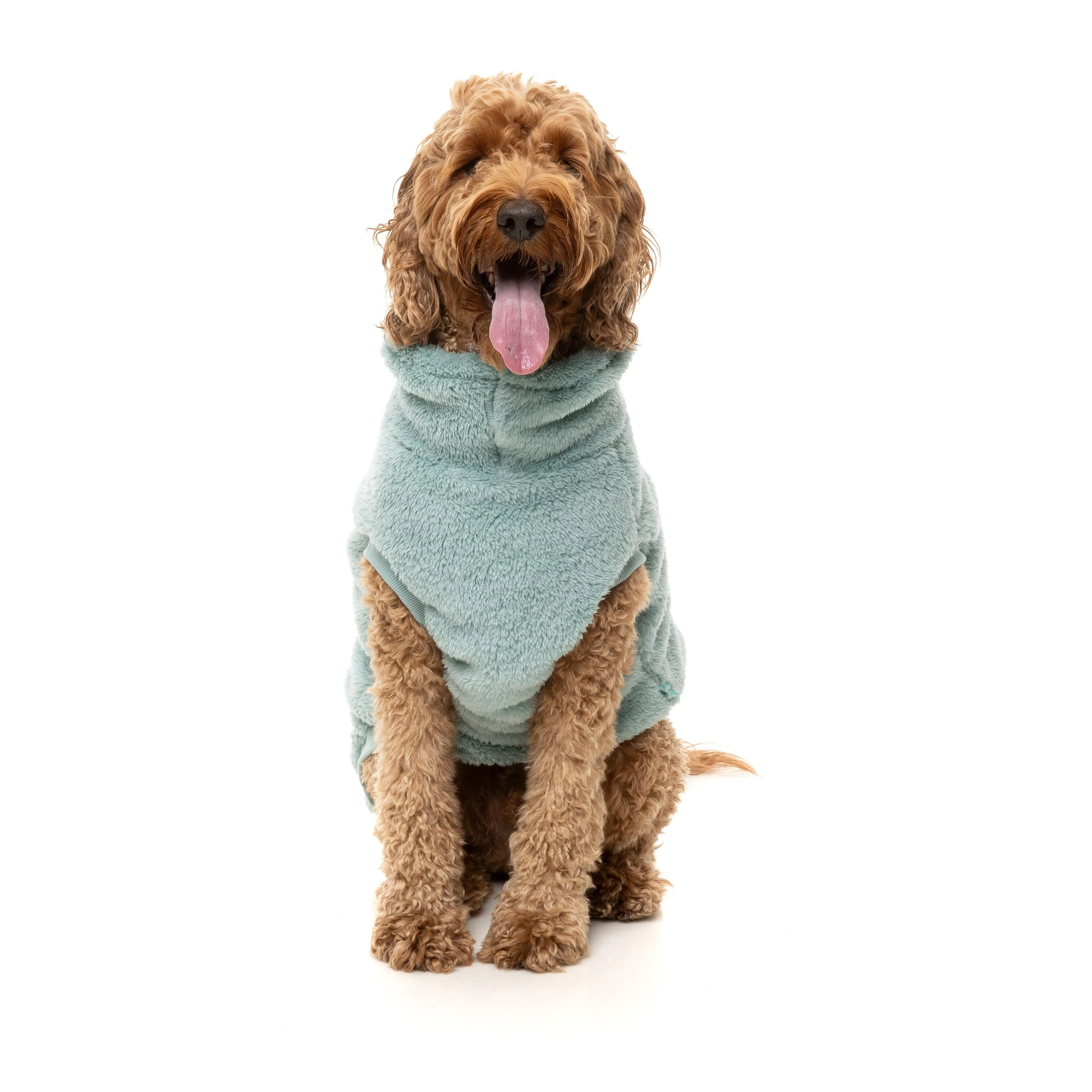 FuzzYard Dog Apparel Turtle Teddy 25 Sweater Arctic Blue Size 2 ^ ^