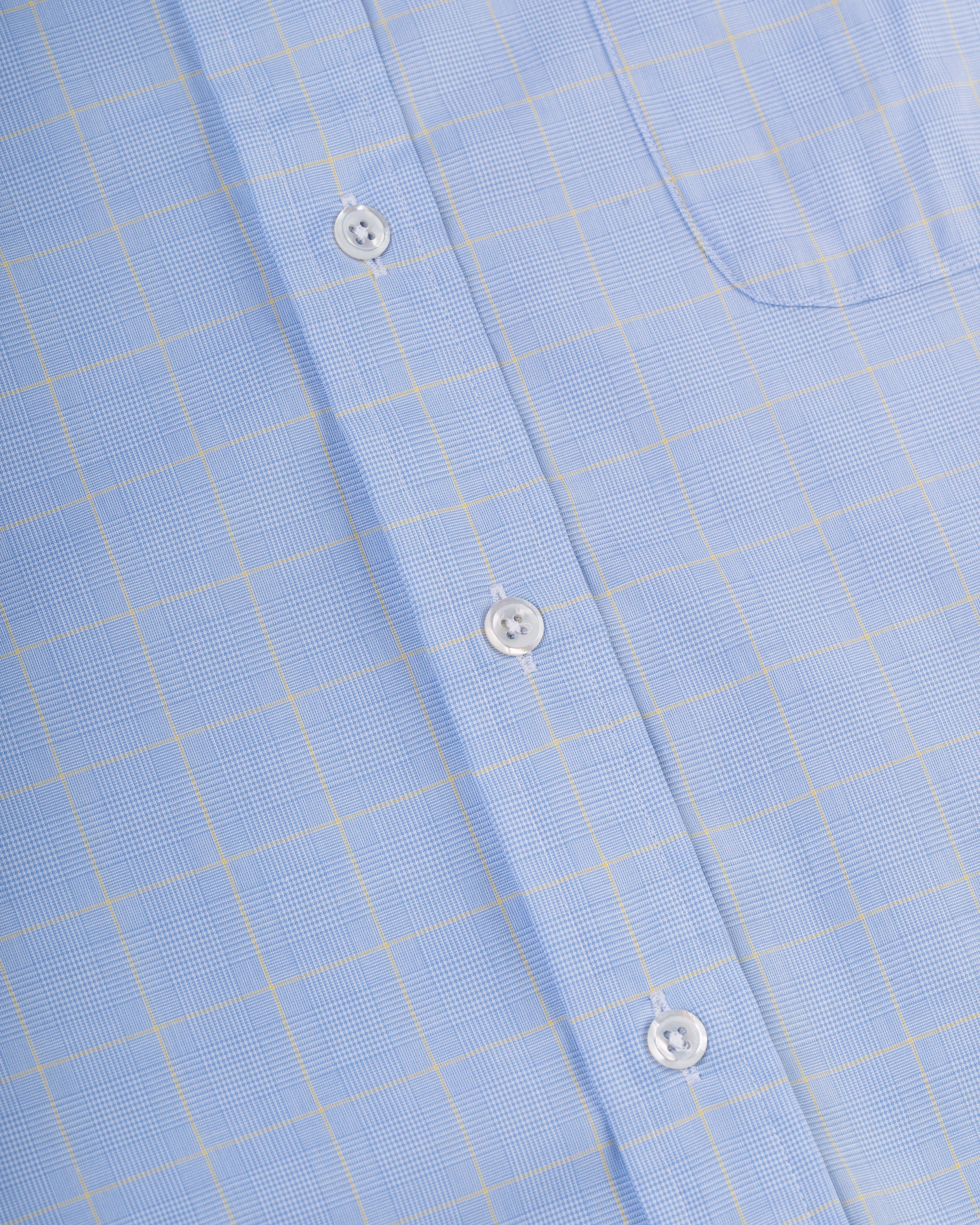 GOLD LABEL DRESS SHIRT - BLUE GLENPLAID/YELLOW WINDOWPANE