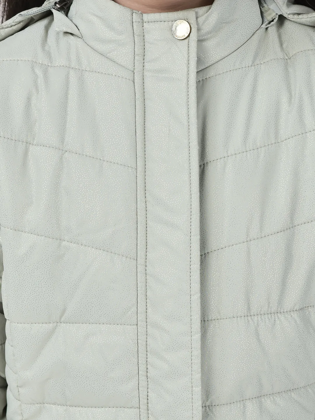 Green Hooded Puffer Jacket