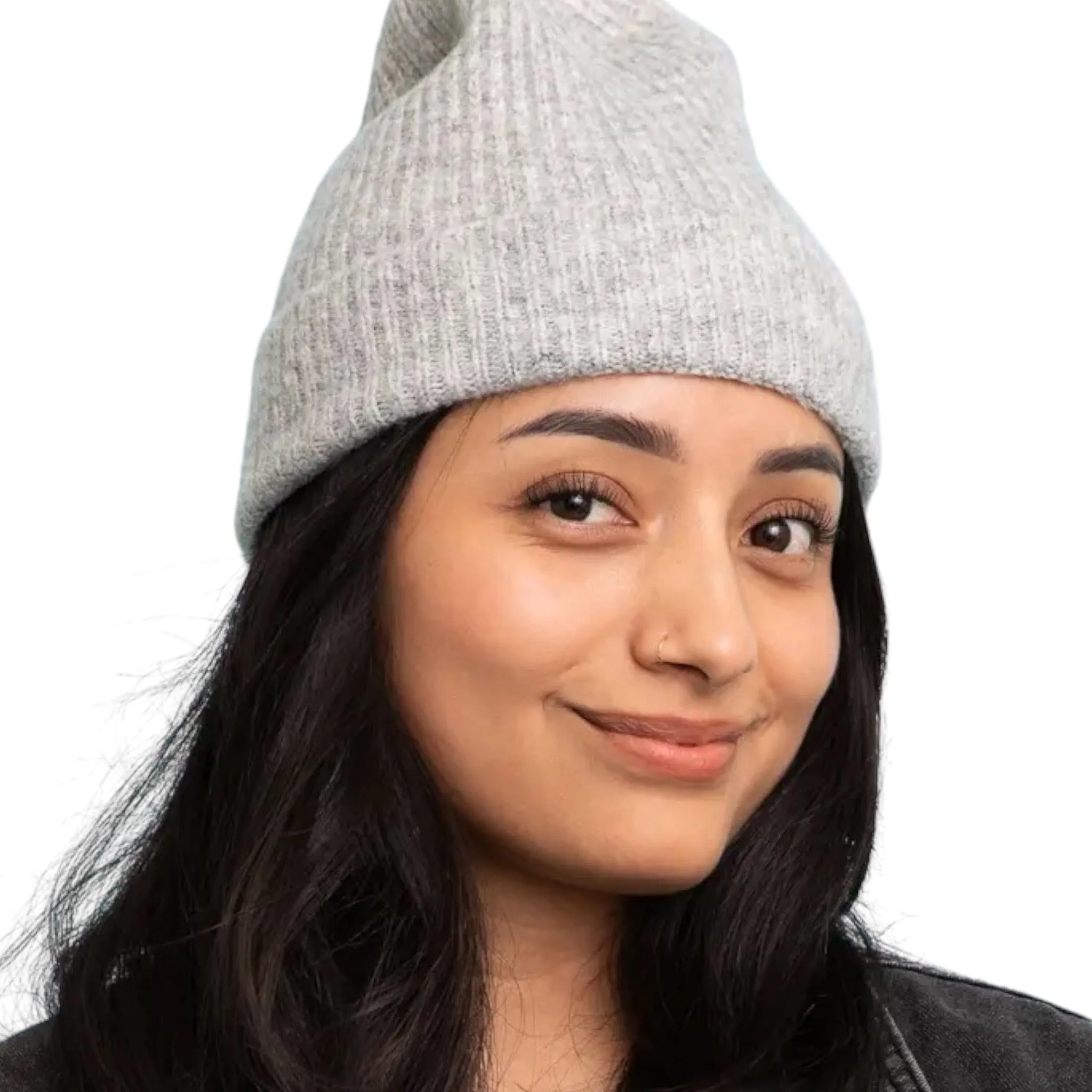 Grey Super Soft Cuffed Beanie