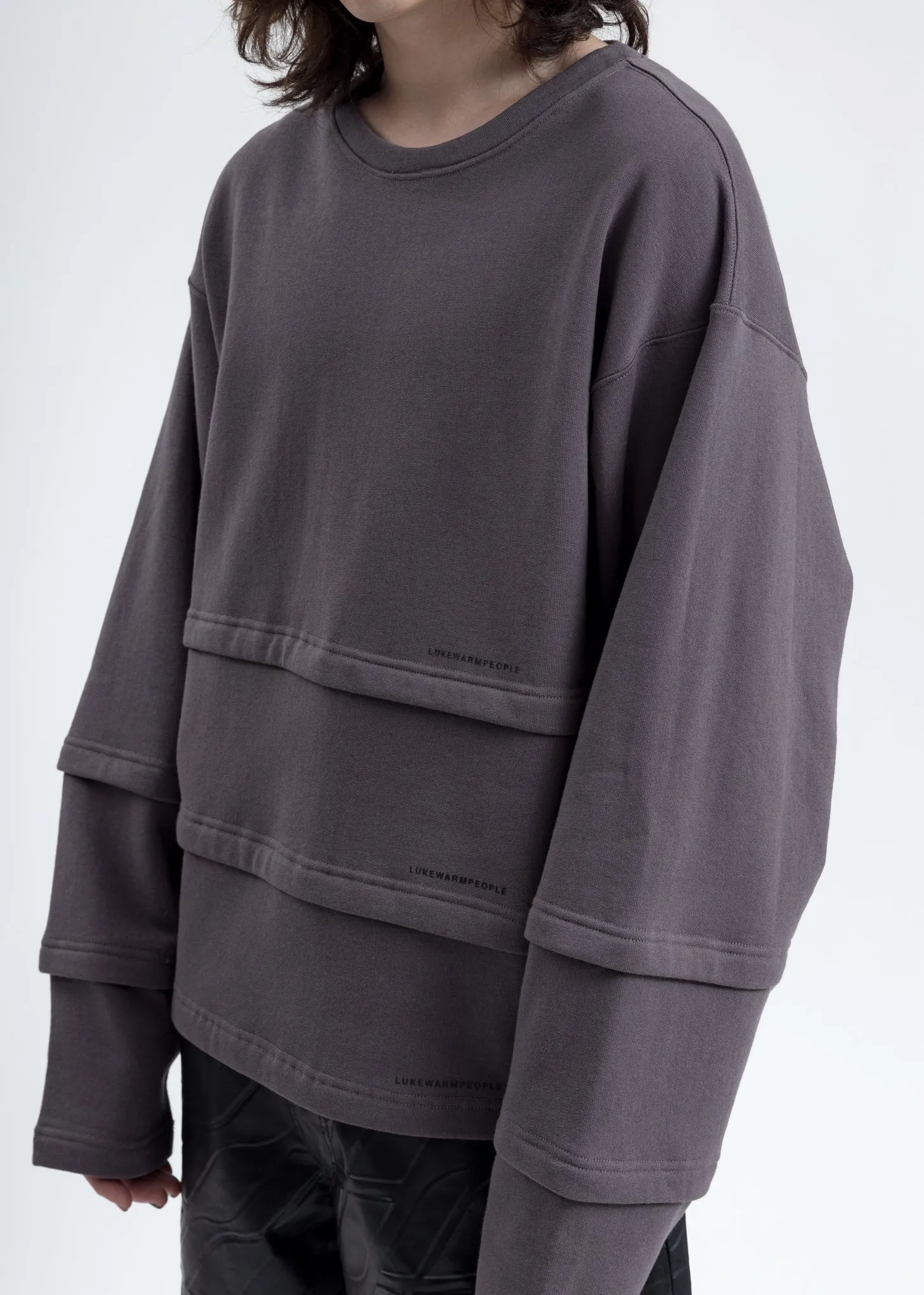 Grey Triple Layer Sweatshirt