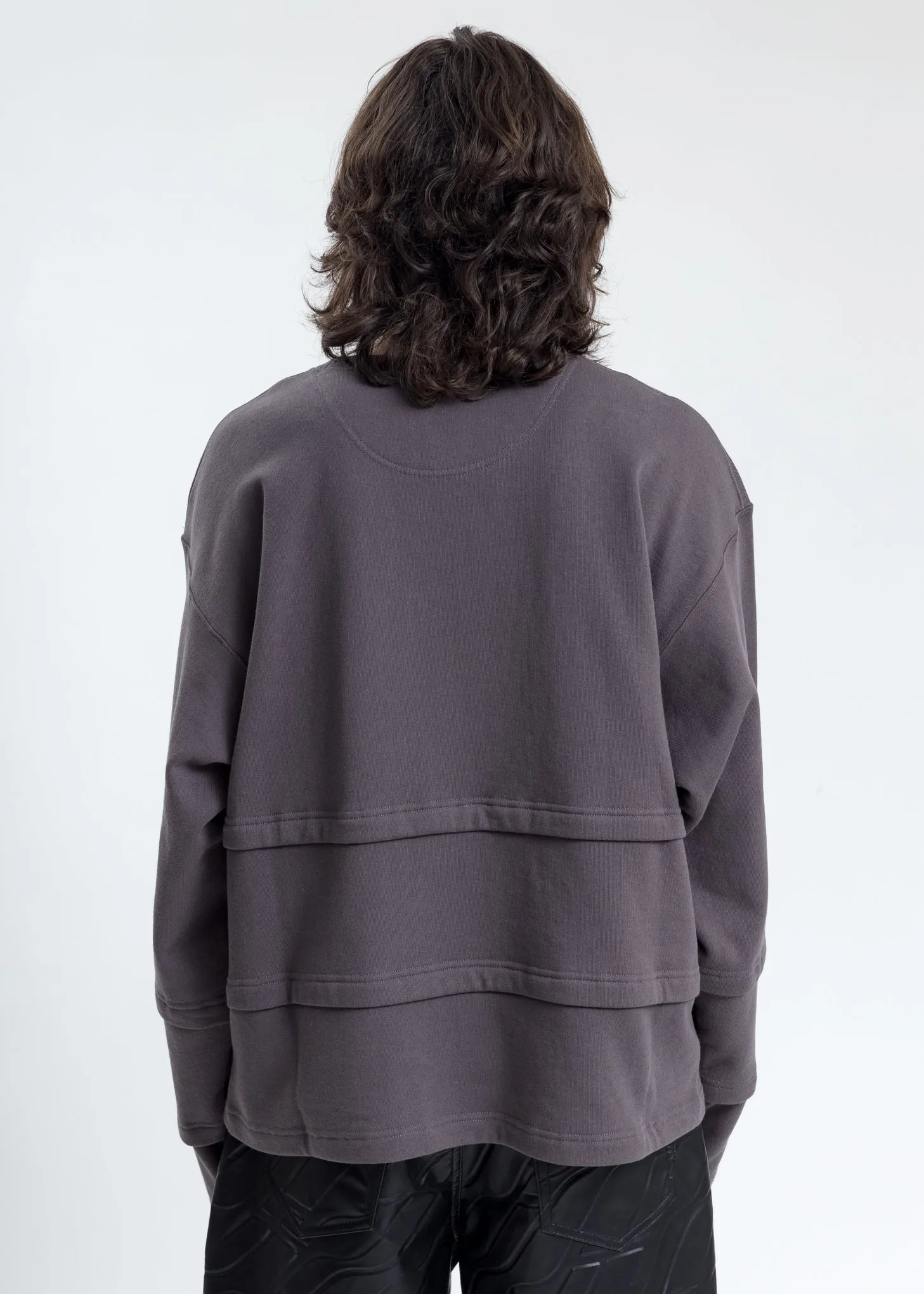 Grey Triple Layer Sweatshirt