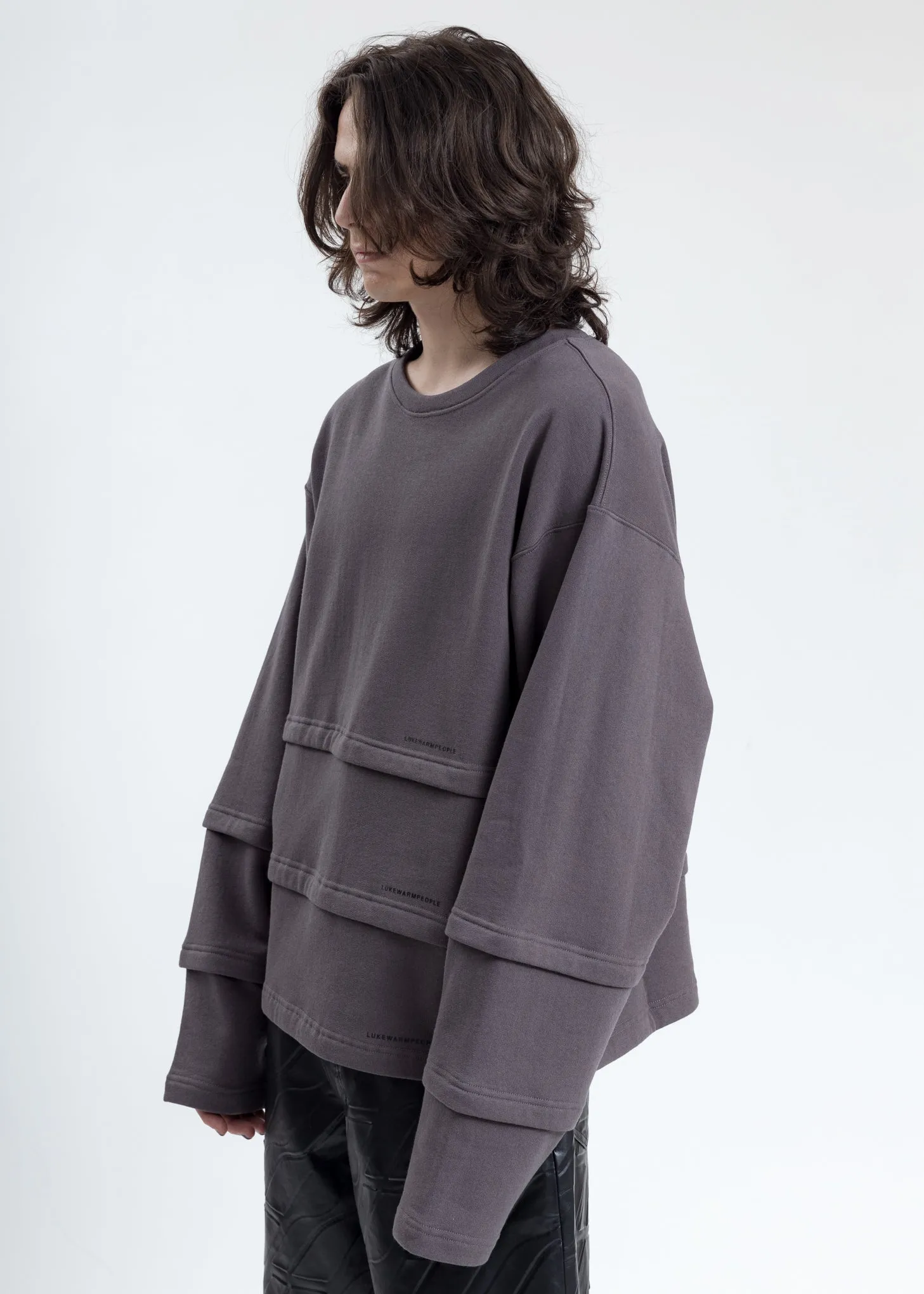 Grey Triple Layer Sweatshirt