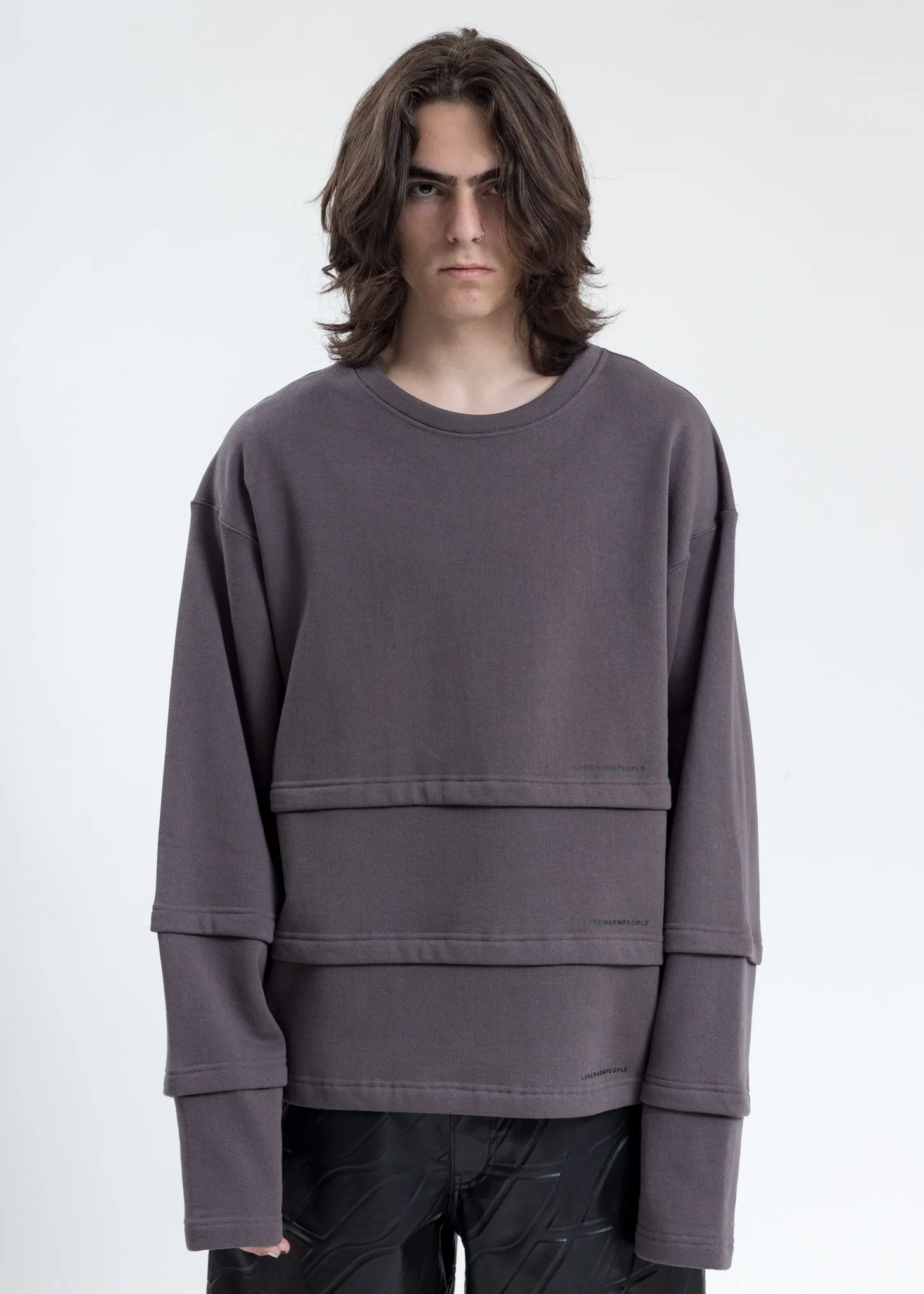 Grey Triple Layer Sweatshirt