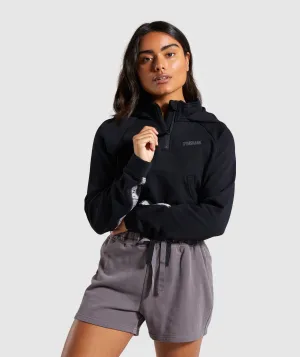 Gymshark 24/7 Quarter Zip Hoodie - Black