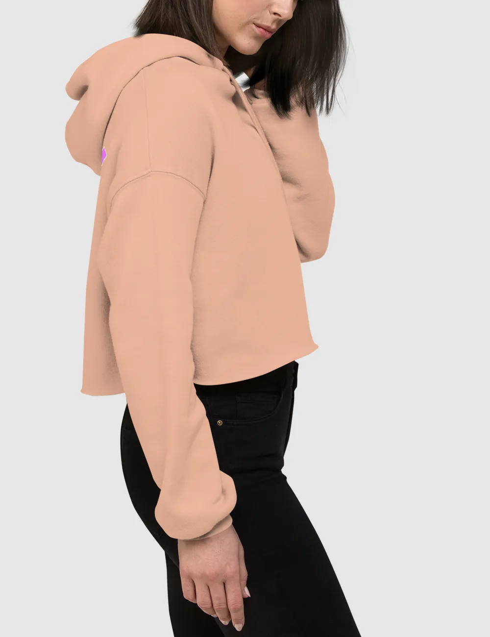 Hawt Pink Atlanta GA | Back Print Crop Hoodie