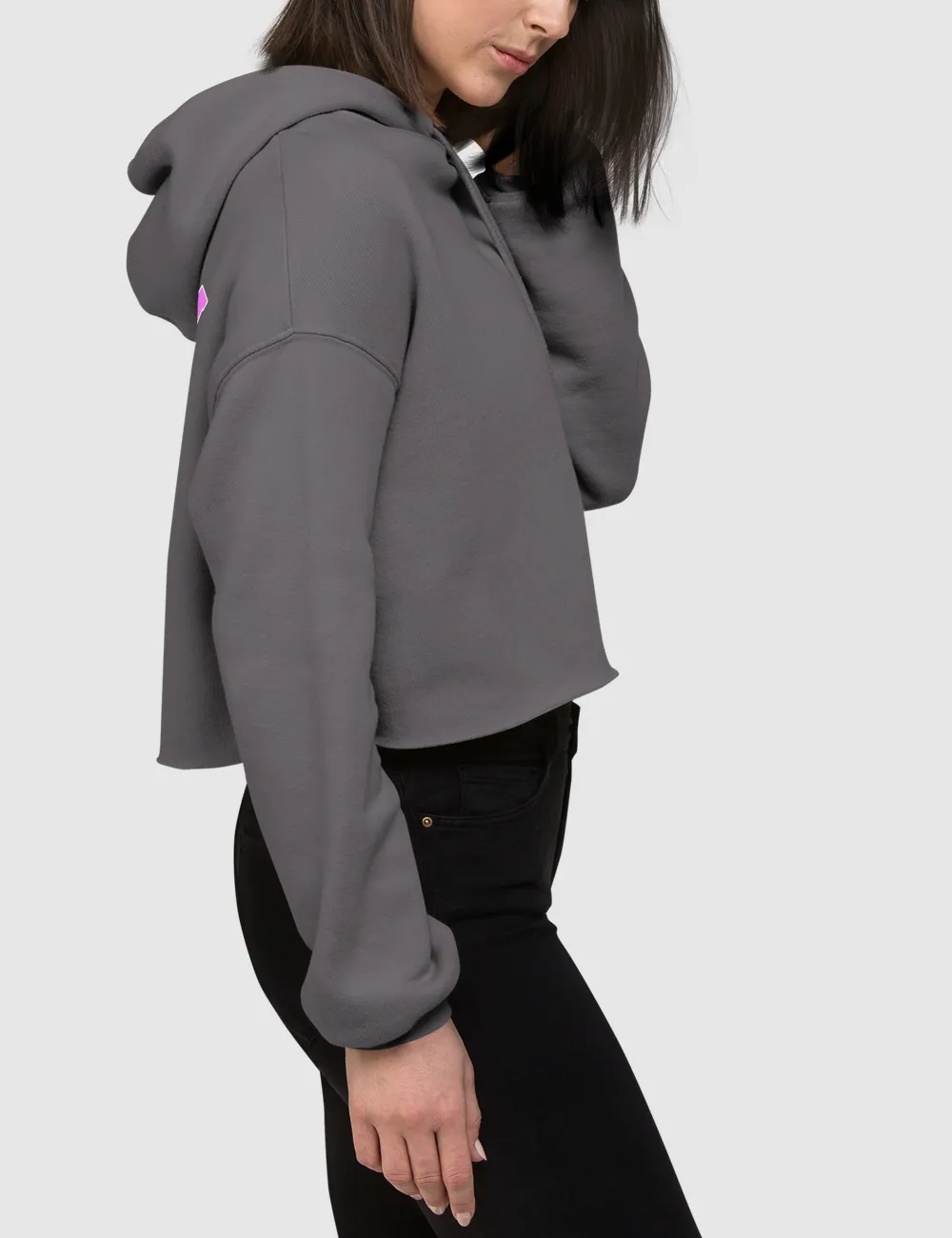Hawt Pink Atlanta GA | Back Print Crop Hoodie