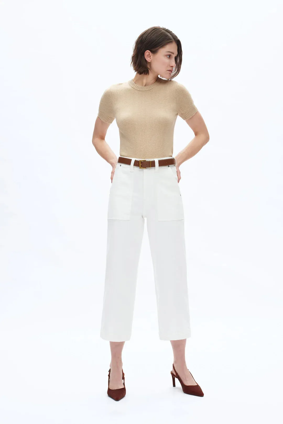 High Rise Relaxed Straight Pants
