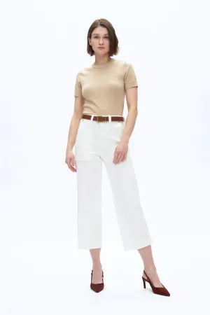 High Rise Relaxed Straight Pants
