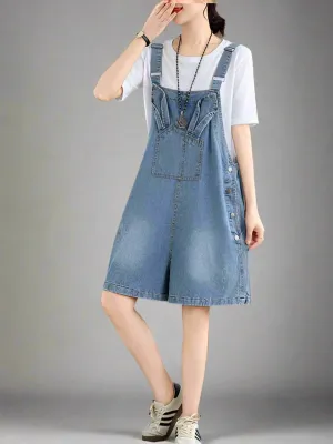 High-Waist Short Overall Dungaree