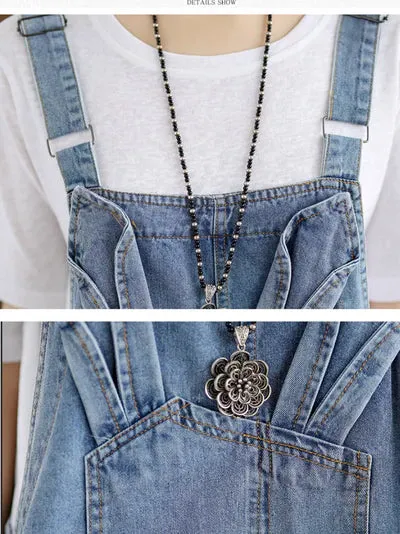 High-Waist Short Overall Dungaree