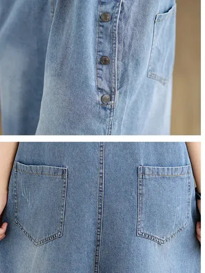 High-Waist Short Overall Dungaree